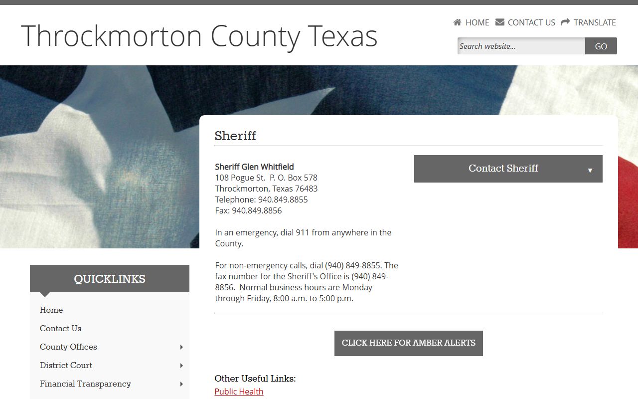 Throckmorton County Sheriff's Office