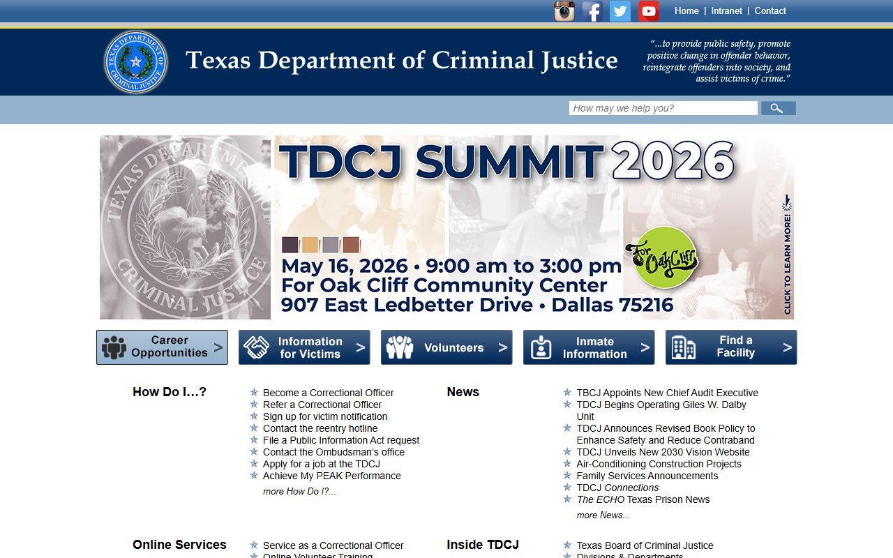 Texas Department of Criminal Justice TDCJ